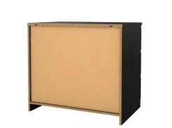ebuy24 Naia Kommode 3 Schubladen Schwarze Struktur* Kommode
