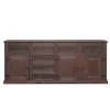 ebuy24 New Mexico Sideboard mit 7 Schubladen und 3 Türen Kolonial Gebeitzt Wachs* Regale Massivholz|Sideboards