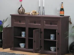 ebuy24 New Mexico Sideboard mit 7 Schubladen und 3 Türen Gelaugt Gewachst* Möbelserien