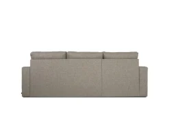 ebuy24 Odin Schlafsofa Ecksofa mit Aufbewahrung Rechts oder Links Gewendet Grau Sandfarben
