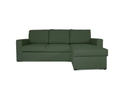 ebuy24 Odin Schlafsofa Ecksofa mit Aufbewahrung Rechts oder Links Gewendet Grün* Aufbewahrung