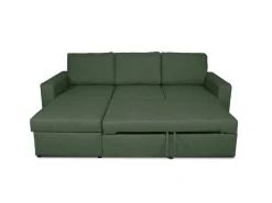 ebuy24 Odin Schlafsofa Ecksofa mit Aufbewahrung Rechts oder Links Gewendet Grün* Aufbewahrung