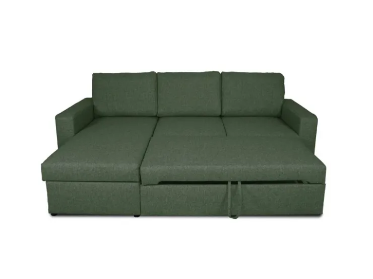 ebuy24 Odin Schlafsofa Ecksofa mit Aufbewahrung Rechts oder Links Gewendet Grün* Aufbewahrung