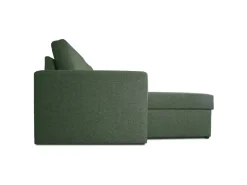 ebuy24 Odin Schlafsofa Ecksofa mit Aufbewahrung Rechts oder Links Gewendet Grün* Aufbewahrung