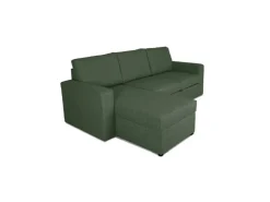 ebuy24 Odin Schlafsofa Ecksofa mit Aufbewahrung Rechts oder Links Gewendet Grün* Aufbewahrung