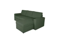 ebuy24 Odin Schlafsofa Ecksofa mit Aufbewahrung Rechts oder Links Gewendet Grün* Aufbewahrung