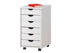 ebuy24 Simra Kommode Rollcontainer 6 Schubladen Weiss* Kommode