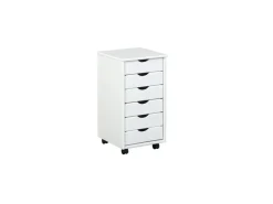 ebuy24 Simra Kommode Rollcontainer 6 Schubladen Weiss* Kommode