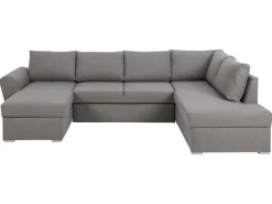 ebuy24 Stan Schlafsofa Chaiselong Links LichtGrau