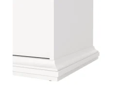 ebuy24 Venedig Kommode mit 2 Kleinen und 2 Grossen Schubladen Weiss