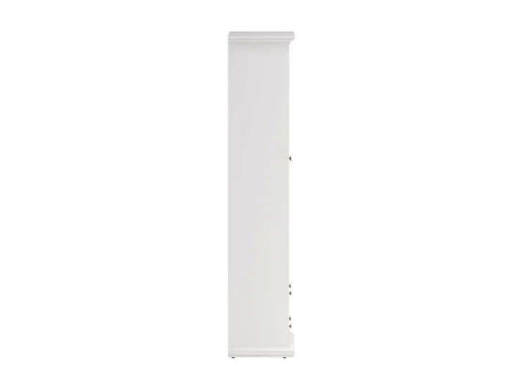 ebuy24 Venedig Vitrinenschrank 2-Türig mit 2 Schubladen Breite 97 cm Höhe 201 cm Weiß