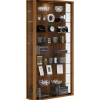 ebuy24 Vitrosa Maxi Vitrinenschrank Wandhängend mit 2 Glastüren 8 Glasböden Kern-Nussbaum Dekor* Vitrinen