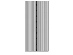 ECD Germany Fliegengitter Tür Insektenschutz Schwarz 100 x 210 cm Klebmontage