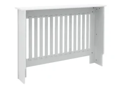 ECD Germany Heizkörperverkleidung Landhausstil 112x19x82cm Weiß aus MDF Lackiert* Regal Weiß