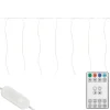 ECD Germany LED Lichtervorhang 300cm 120LED Warmweiß mit Timer 19 Modi* Vorhänge