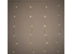 ECD Germany LED Lichtervorhang 300cm 120LED Warmweiß mit Timer 19 Modi* Vorhänge