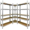 ECD Germany Regalsystem Set 2 Lagerregale 180x90x40 cm mit Eckregal 180x70x40cm* Weitere Regale