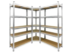 ECD Germany Regalsystem Set 2 Lagerregale 180x90x40 cm mit Eckregal 180x70x40cm* Weitere Regale