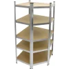 ECD Germany Werkstattregal Eckregal 180x70x40 cm bis 750 kg 5 MDF-Platten Eck* Kellerregale