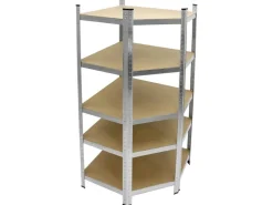 ECD Germany Werkstattregal Eckregal 180x70x40 cm bis 750 kg 5 MDF-Platten Eck* Kellerregale