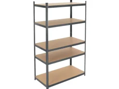 ECD Germany Werkstattregal 200x100x60 cm Anthrazit Metall 5 MDF Böden bis 875kg* Weitere Regale