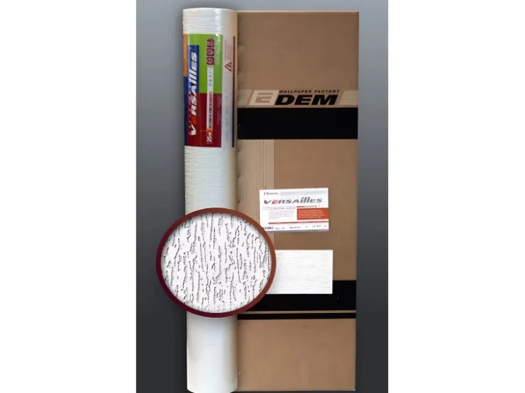 EDEM 80362BR70 Vliestapete überstreichbar ReibePutz Optik Weiß 1 Karton mit 4 Rollen 106 m2 Weiß* Überstreichbare Tapeten