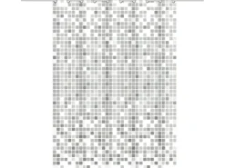 Eisl Textil Duschvorhang mit Motiv Mosaik Grau 180 cm x 200 cm Waschbar* Mosaik