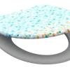 Eisl WC-Sitz Duroplast Mosaik Blau-Orange mit doppelter Absenkautomatik* Mosaik