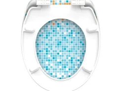 Eisl WC-Sitz Duroplast Mosaik Blau-Orange mit doppelter Absenkautomatik* Mosaik