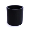 Elegant Einrichten Pflanzkübel Fiberglas Zylindrisch D30xH30cm Schwarz-matt