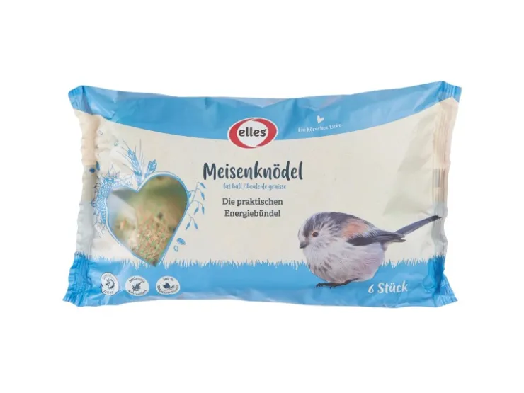 elles Wildvogelfutter Meisenknödel mit Netz 6 Stück* Vogelbedarf