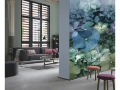 ELLE Decoration by Crown Erismann Fototapete Hydrangea 150 cm x 280 cm Blau