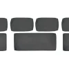(Ersatz-)Kissenhüllen-Set für Junee Lounge-Sofa-Set Wicker Anthrazit 7-teilig