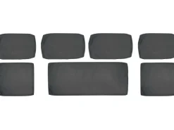 (Ersatz-)Kissenhüllen-Set für Junee Lounge-Sofa-Set Wicker Anthrazit 7-teilig