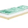 Erst-Holz Extra Flaches Einzelbett Futon Unbehandeltes Holz Loft 90 x 200 cm Fichte Rollrost inkl.