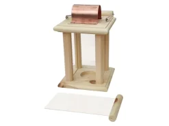 Erst-Holz Schöne Zirbenholzlaterne für Innenräume und Draußen als Dekoration