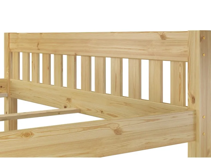 Erst-Holz Stabiles Ehebett Holzbett Gästebett 180 cm x 200 cm Kiefer Massiv Modell 38 ohne Zubehör