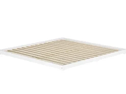Erst-Holz Weißes Niederflurbett Futonbett Kieferholzbett 180 x 200 Modell 47 ohne Zubehör