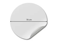 ESTAhome Selbstklebende Runde Tapete Bären Hellgrau Ø 70 cm 158976* Wandtattoos