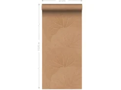 ESTAhome Tapete Blätter Terrakottarosa 50 x 900 cm 139916