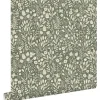 ESTAhome Tapete Blumen Grün 50 x 900 cm* Dekorative Tapeten