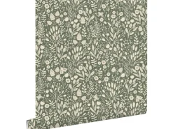 ESTAhome Tapete Blumen Grün 50 x 900 cm* Dekorative Tapeten