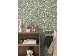 ESTAhome Tapete Blumen Grün 50 x 900 cm* Dekorative Tapeten