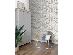 ESTAhome Tapete Dschungeltiere Crême-Weiß 53 cm x 10.05 m* Dekorative Tapeten