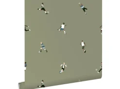 ESTAhome Tapete Fußballspieler Oliv 50 x 900 cm* Dekorative Tapeten