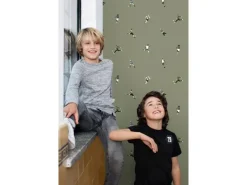 ESTAhome Tapete Fußballspieler Oliv 50 x 900 cm* Dekorative Tapeten