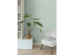 ESTAhome Tapete Karomuster Grün 50 X 900 Cm 131301