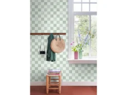 ESTAhome Tapete Karomuster 53 cm x 10.05 m