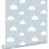 ESTAhome Tapete Kleine Wolken 7386 Himmelblau 0.53 x 10.05 m