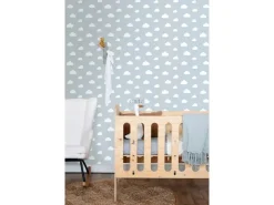 ESTAhome Tapete Kleine Wolken 7386 Himmelblau 0.53 x 10.05 m